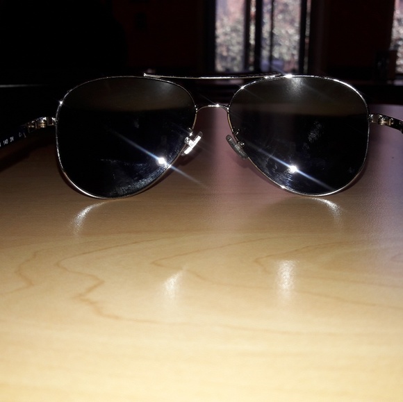 Mens Coach Tag Pilot Aviator Sunglasses - Picture 2 of 7